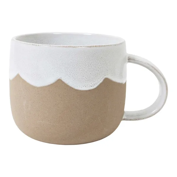 Breakfast in Bed Mug Set of 4 - Snow Scallop