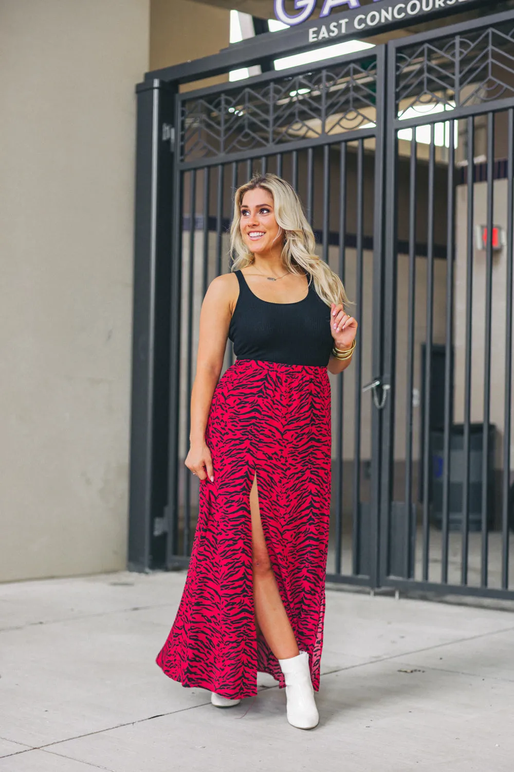 Bridget Maxi Skirt - Tigers Blood