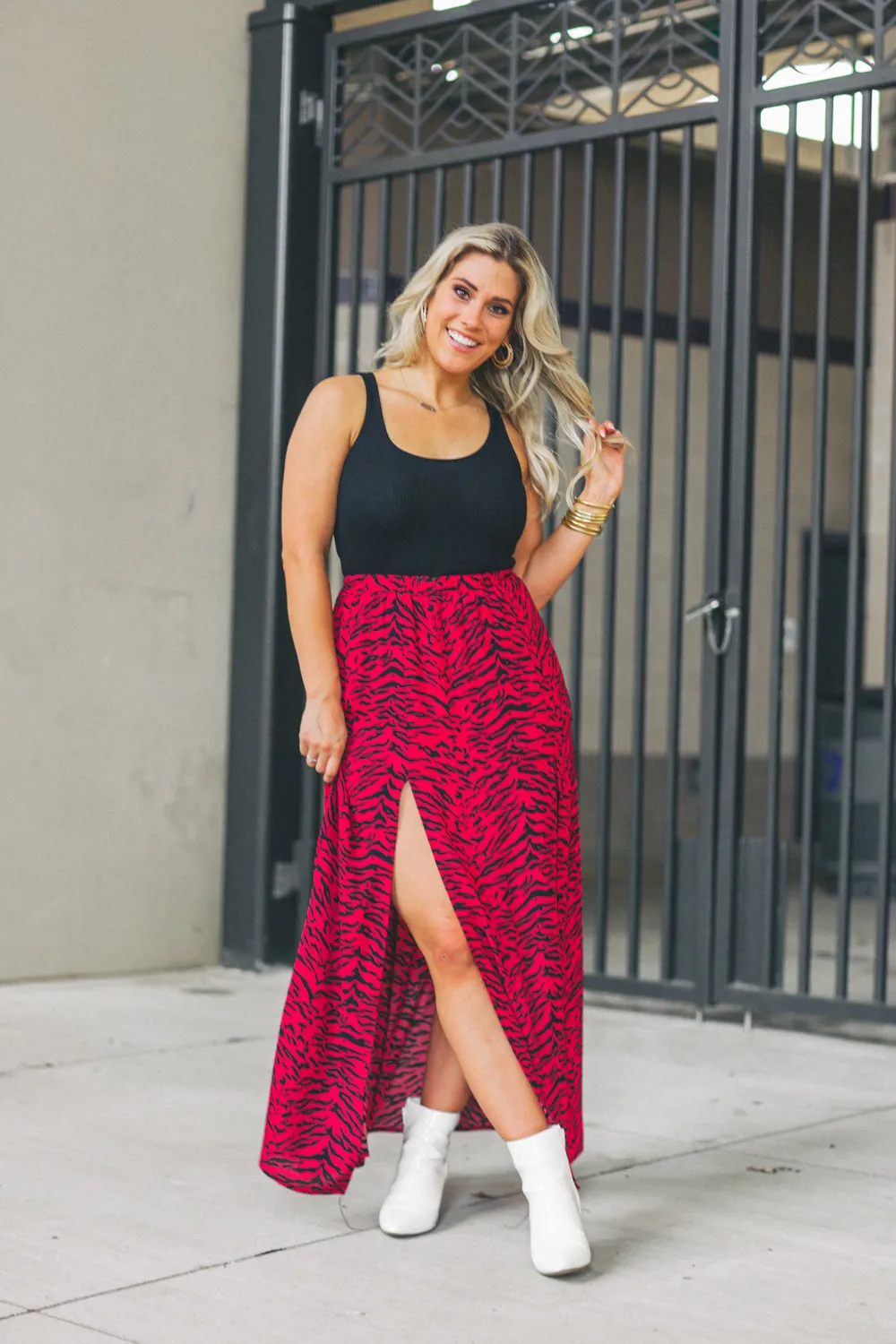 Bridget Maxi Skirt - Tigers Blood