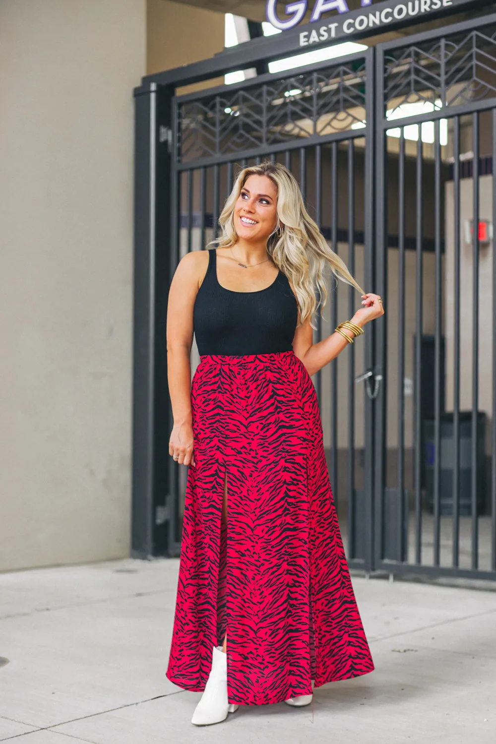 Bridget Maxi Skirt - Tigers Blood