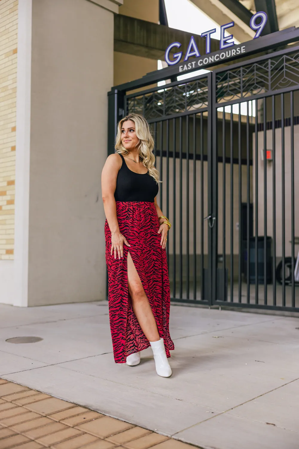 Bridget Maxi Skirt - Tigers Blood