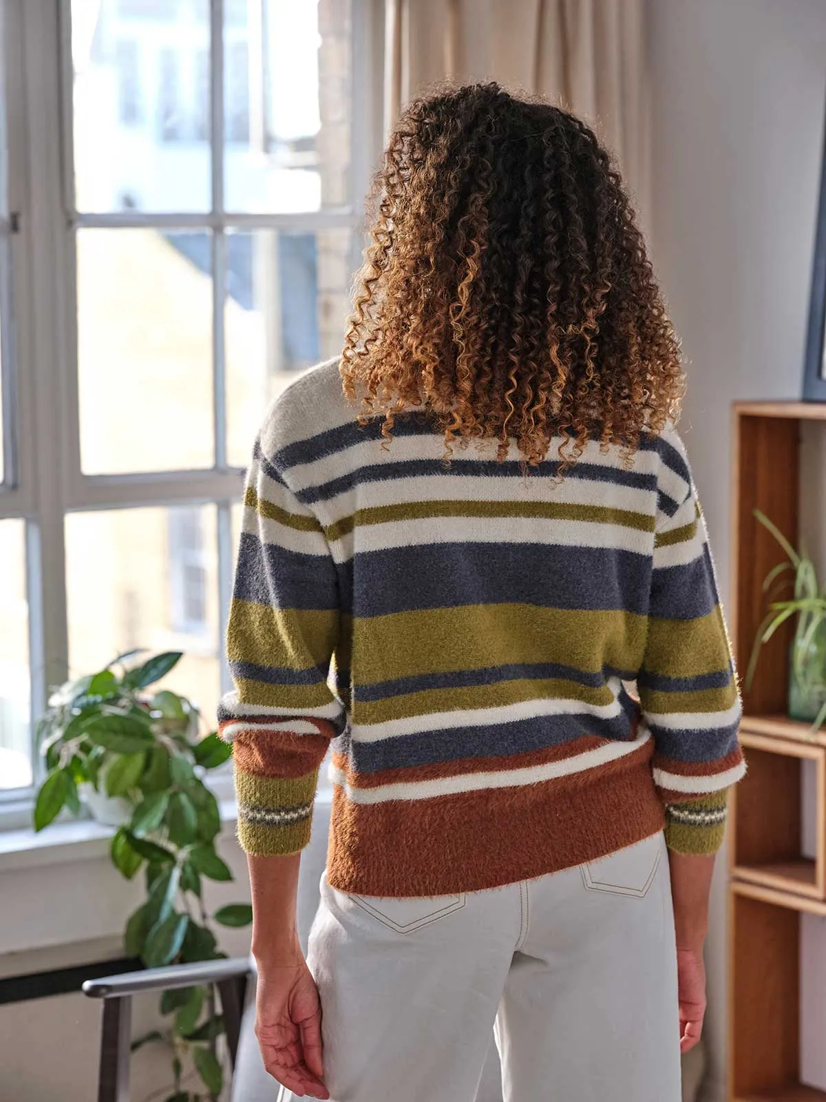 Brontee Lambswool Stripe Jumper - Multi