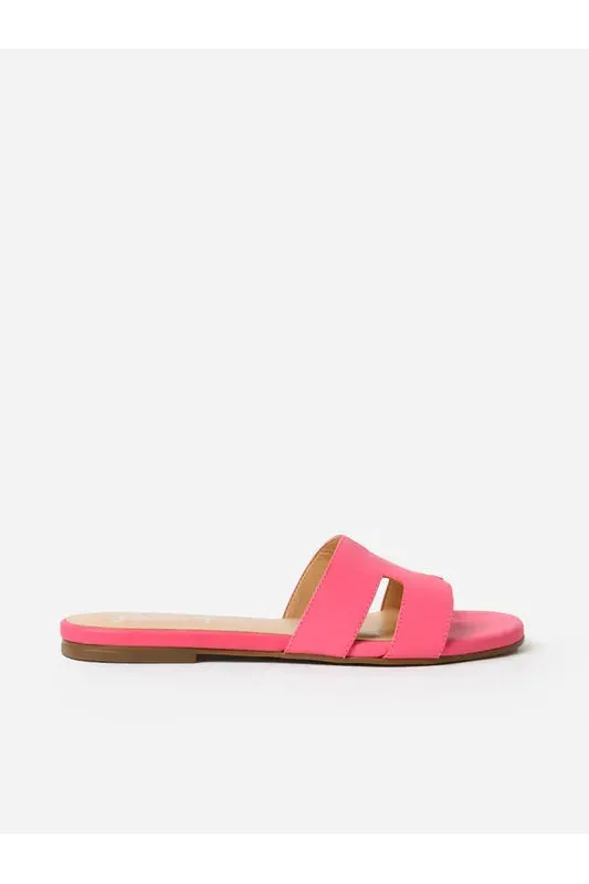 Bubble Gum Alibi Genuine Leather Sandals