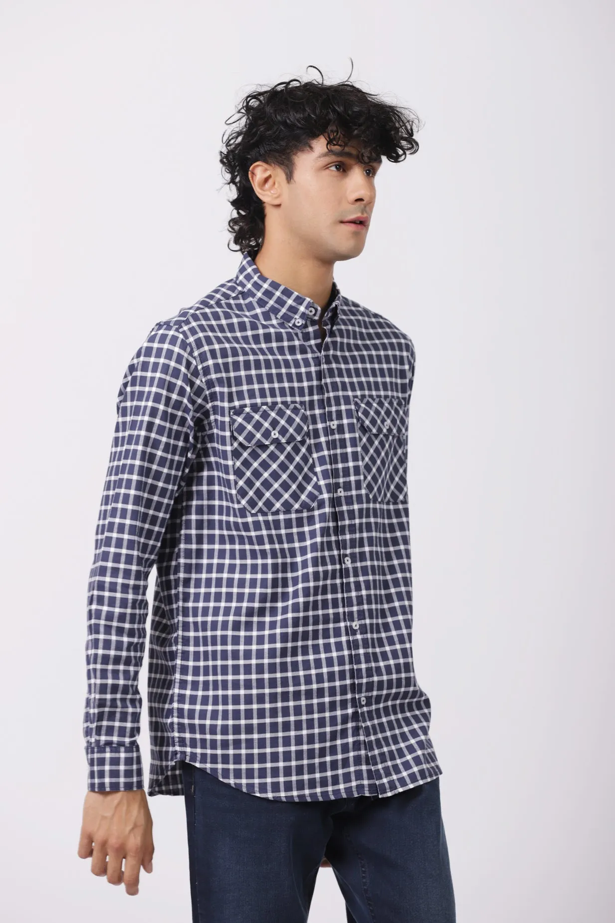 BUTTON DOWN CHECK SHIRT