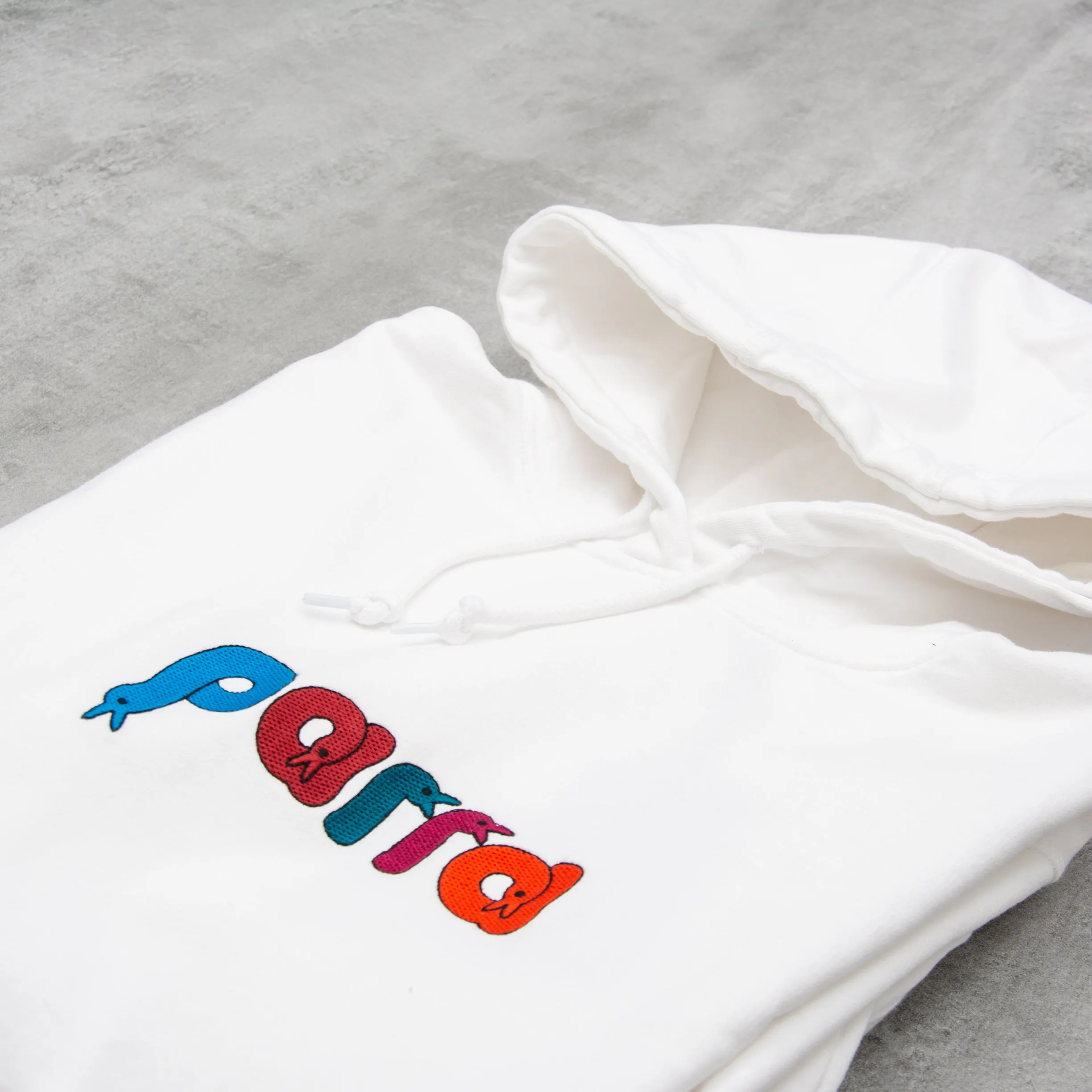 By Parra Bird Face Hoodie - White