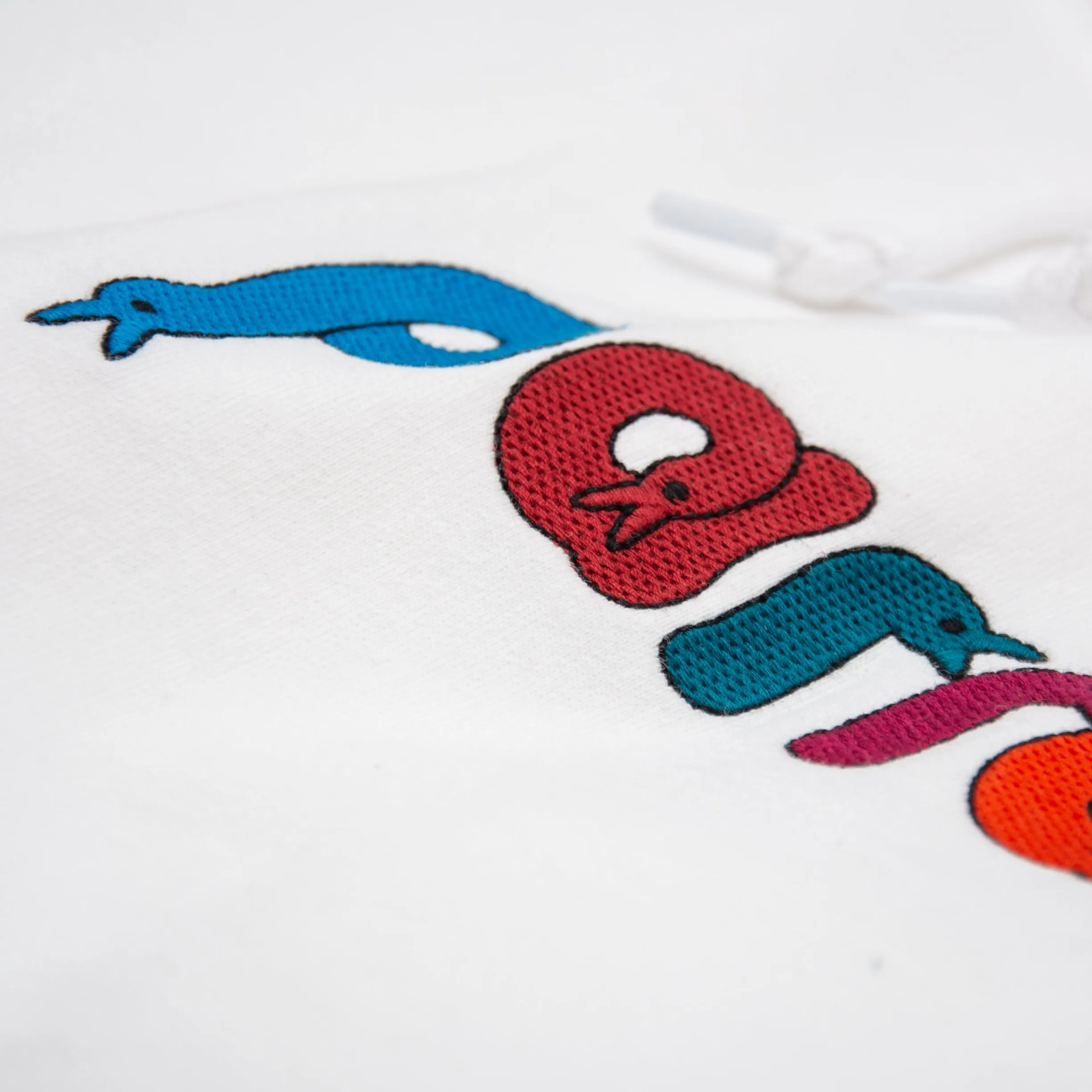 By Parra Bird Face Hoodie - White