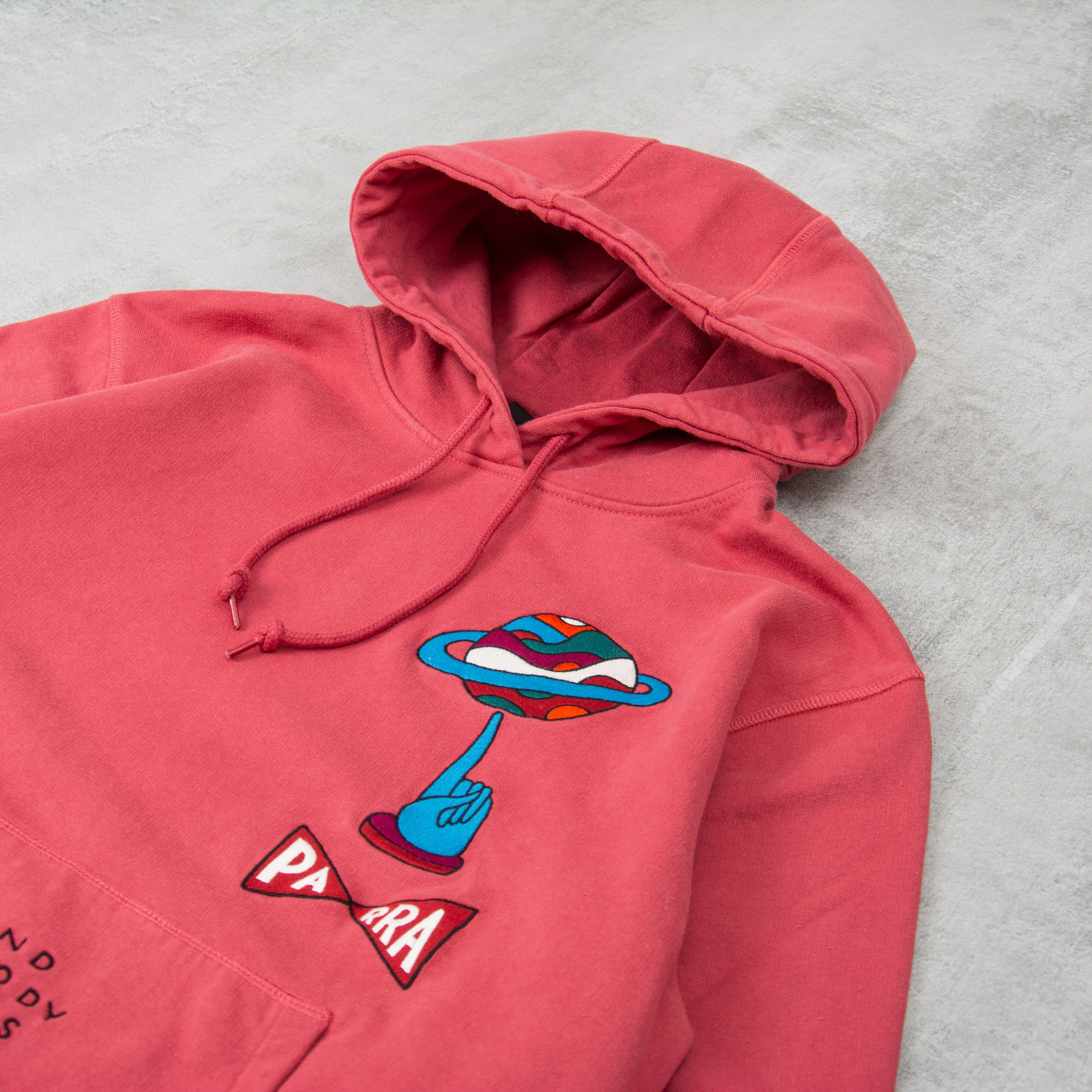 By Parra World Balance Hooded Sweatshirt - Coral