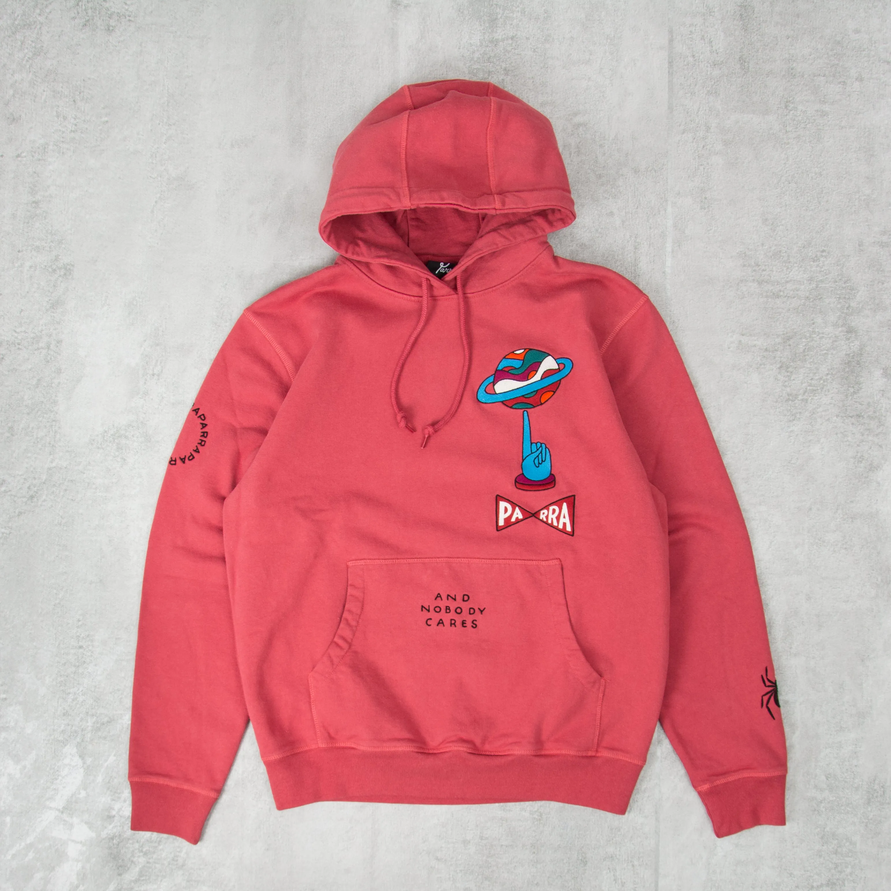 By Parra World Balance Hooded Sweatshirt - Coral