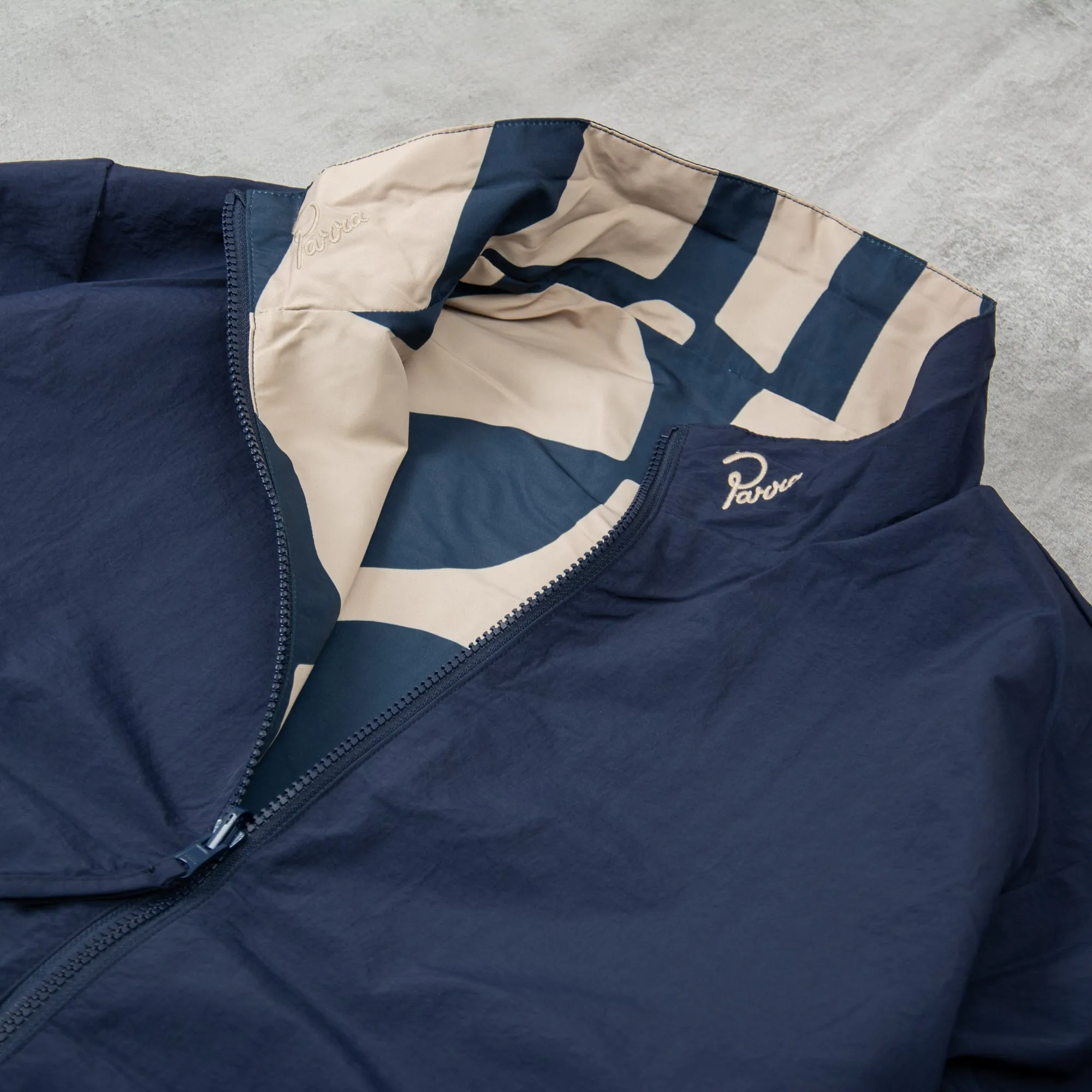 By Parra Zoom Winds Reversible Track Jacket - Navy Blue