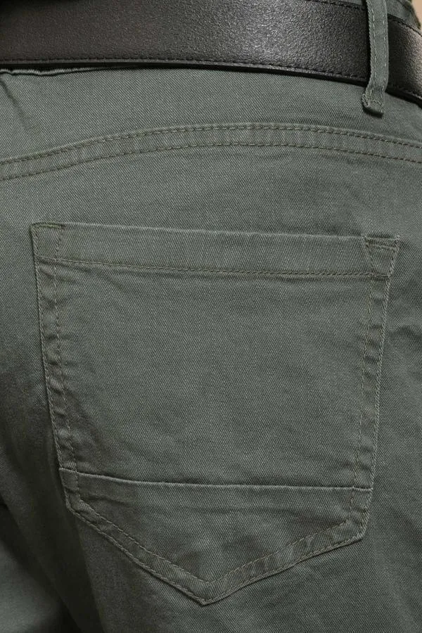 C PANT 5 POCKET SLIM FIT OLIVE