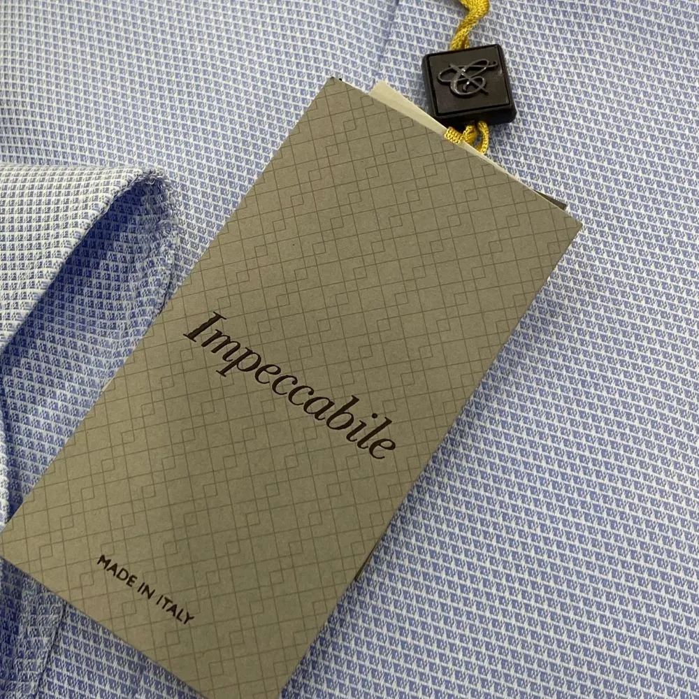 Canali Blue Impeccabile Modern Fit Shirt