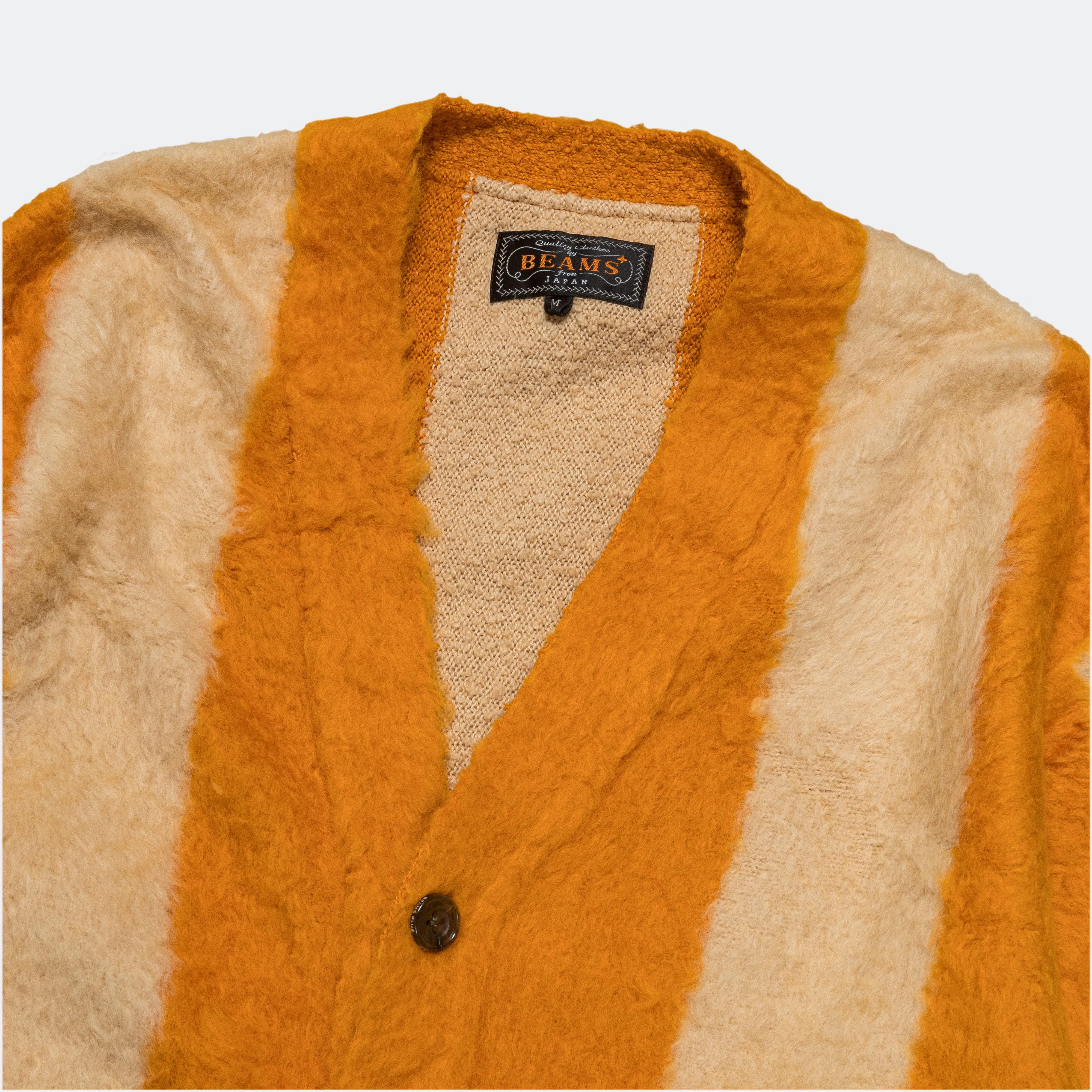 Cardigan Stripe Cotton Shaggy - Mustard