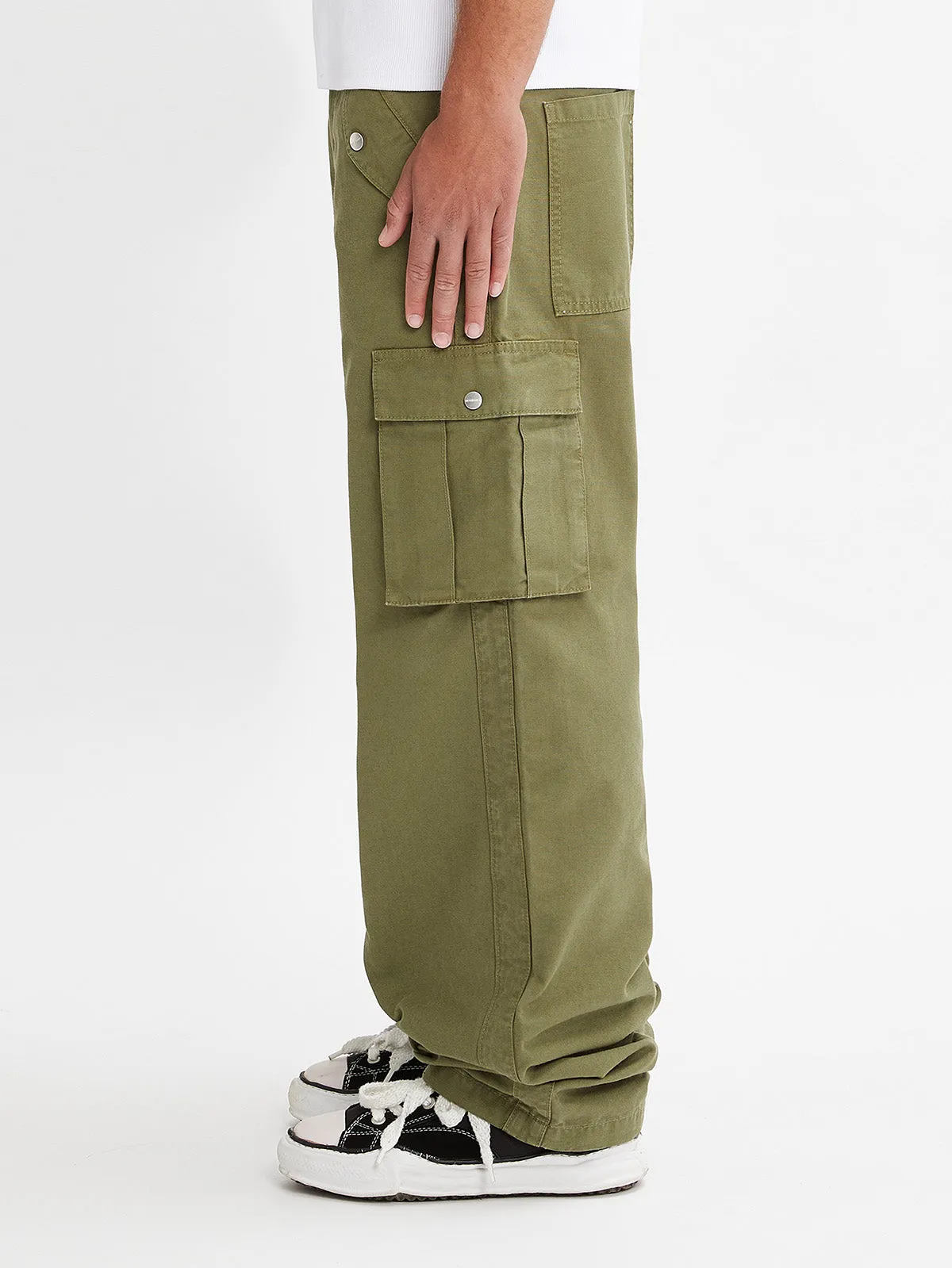 CARGO PANTS - OLIV