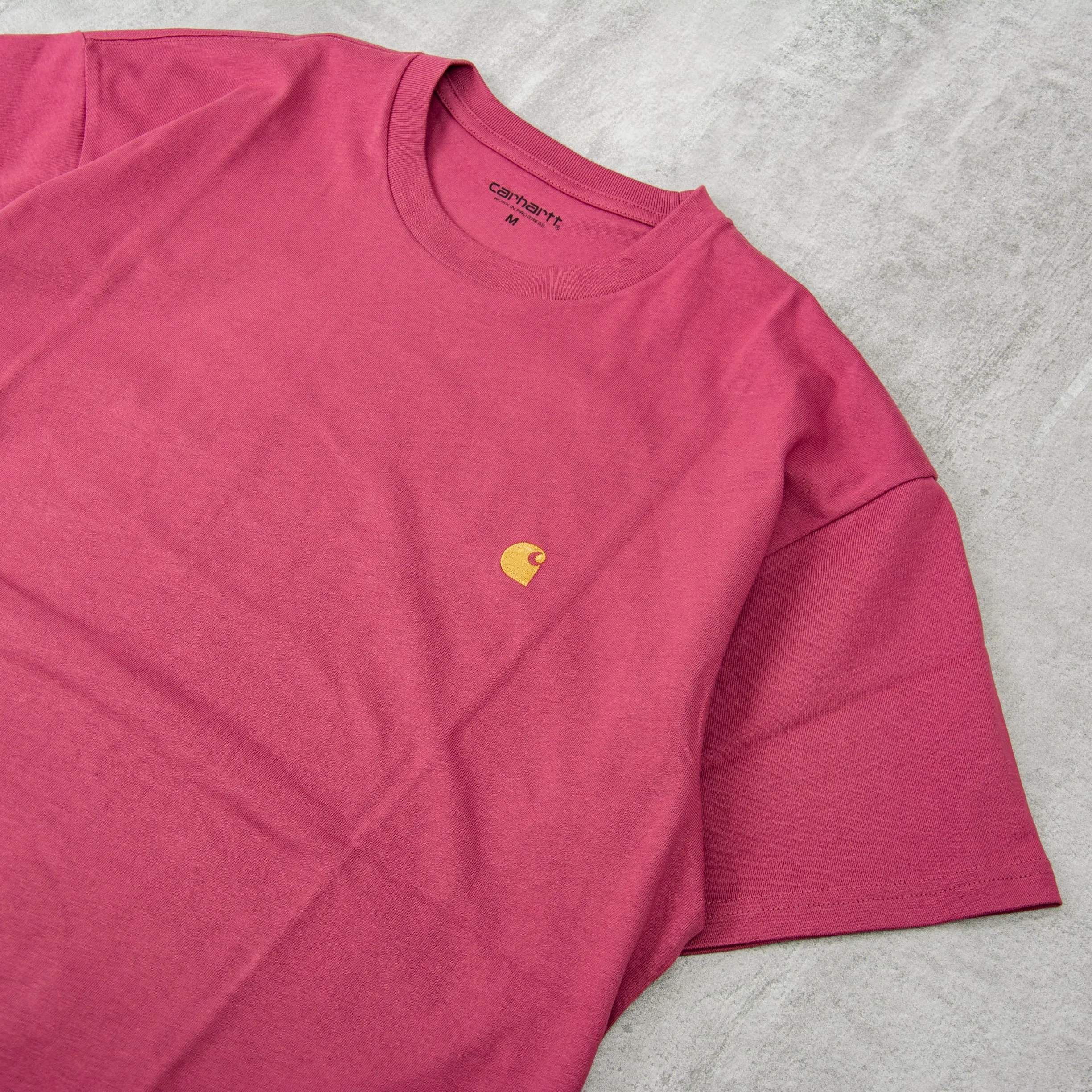 Carhartt WIP Chase S/S Tee - Dusty Fuchsia