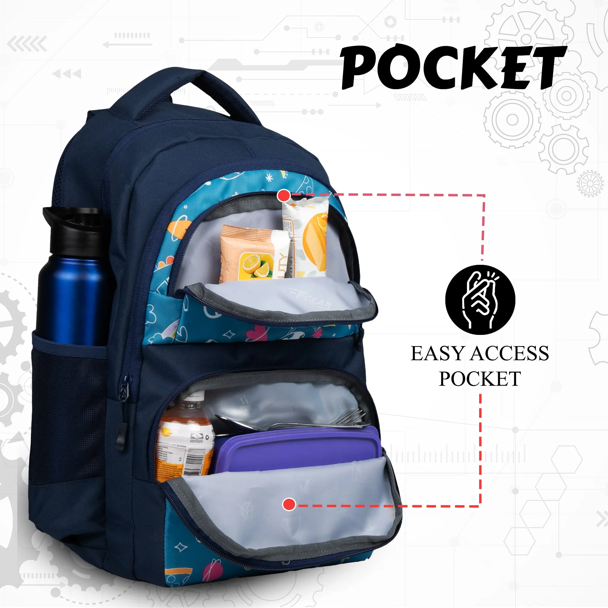 Caspian 23L Blue Joy Backpack