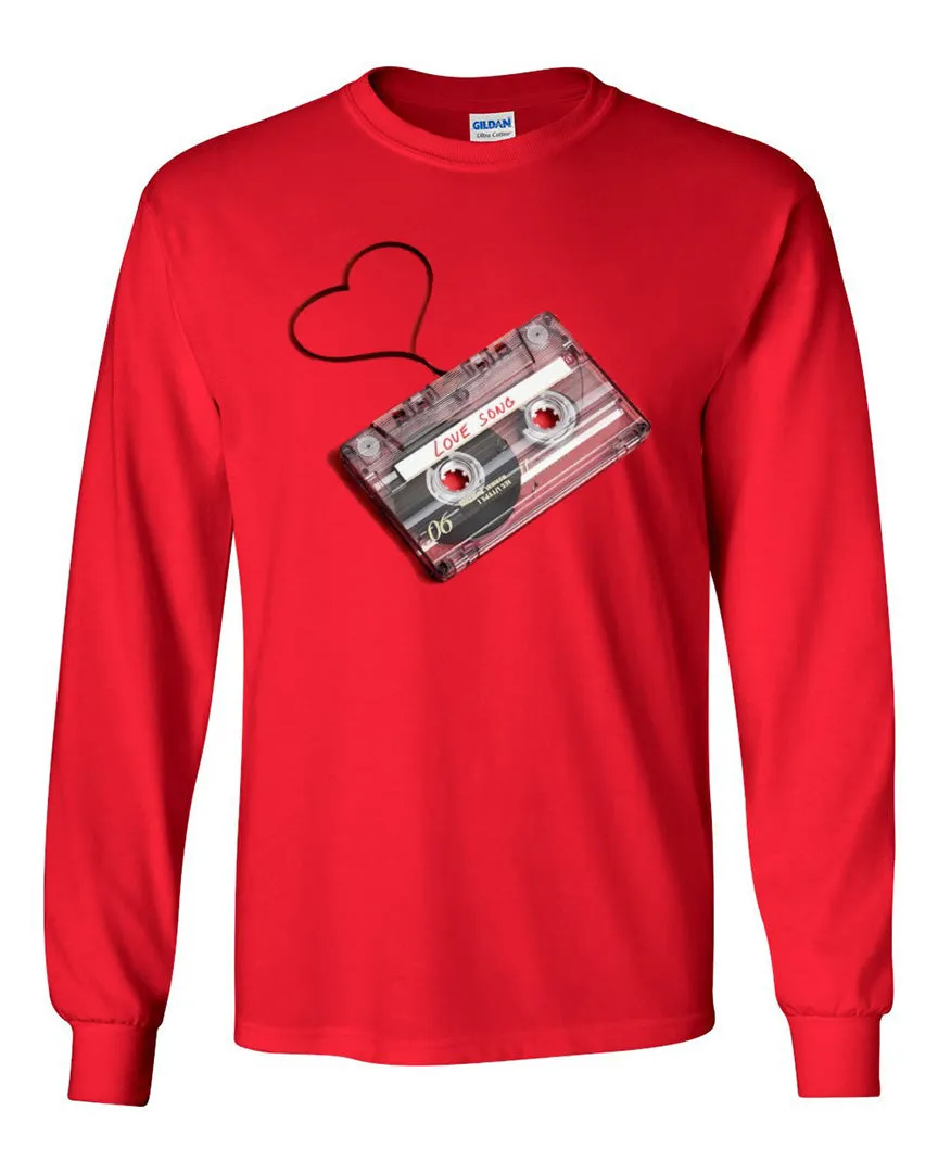 Cassette Tape with Heart - Red Tee