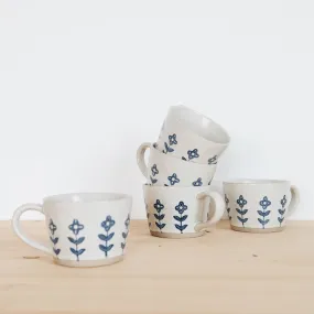 Ceramic Mug - Blue Blooms