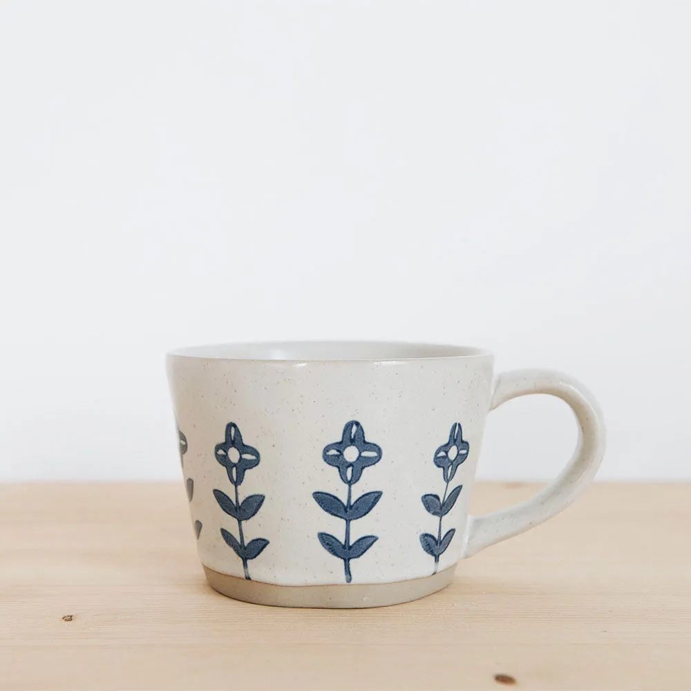 Ceramic Mug - Blue Blooms