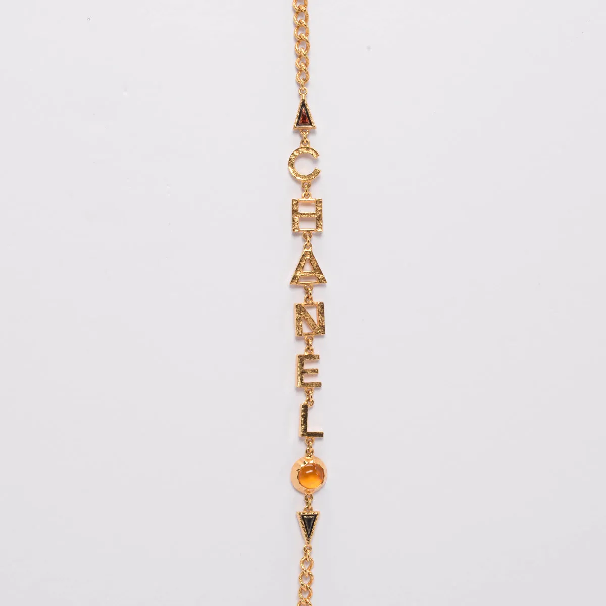 Chanel Gold Multi Colour Enamel CC Chanel Necklace