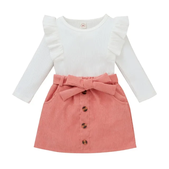 CHARLOTTE Corduroy Skirt Outfit