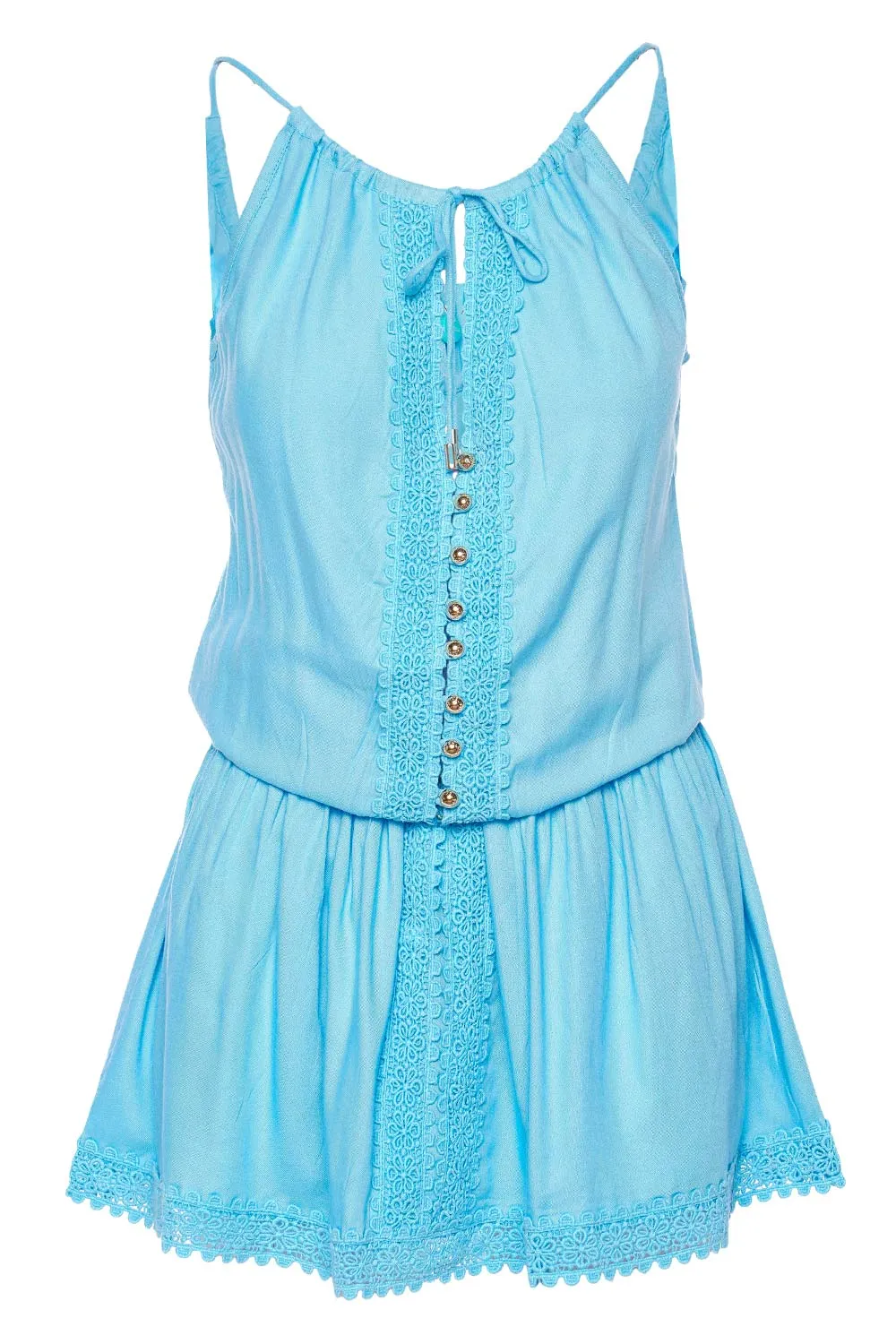 Chelsea Blue Cover Up Mini Dress