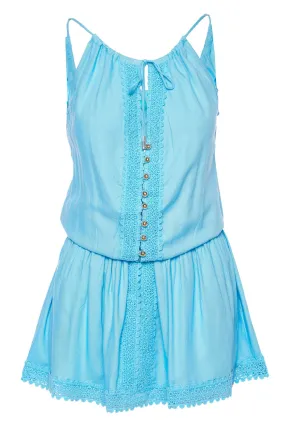 Chelsea Blue Cover Up Mini Dress