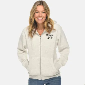 Choose Joy Full Zip Sweatshirt Hoodie