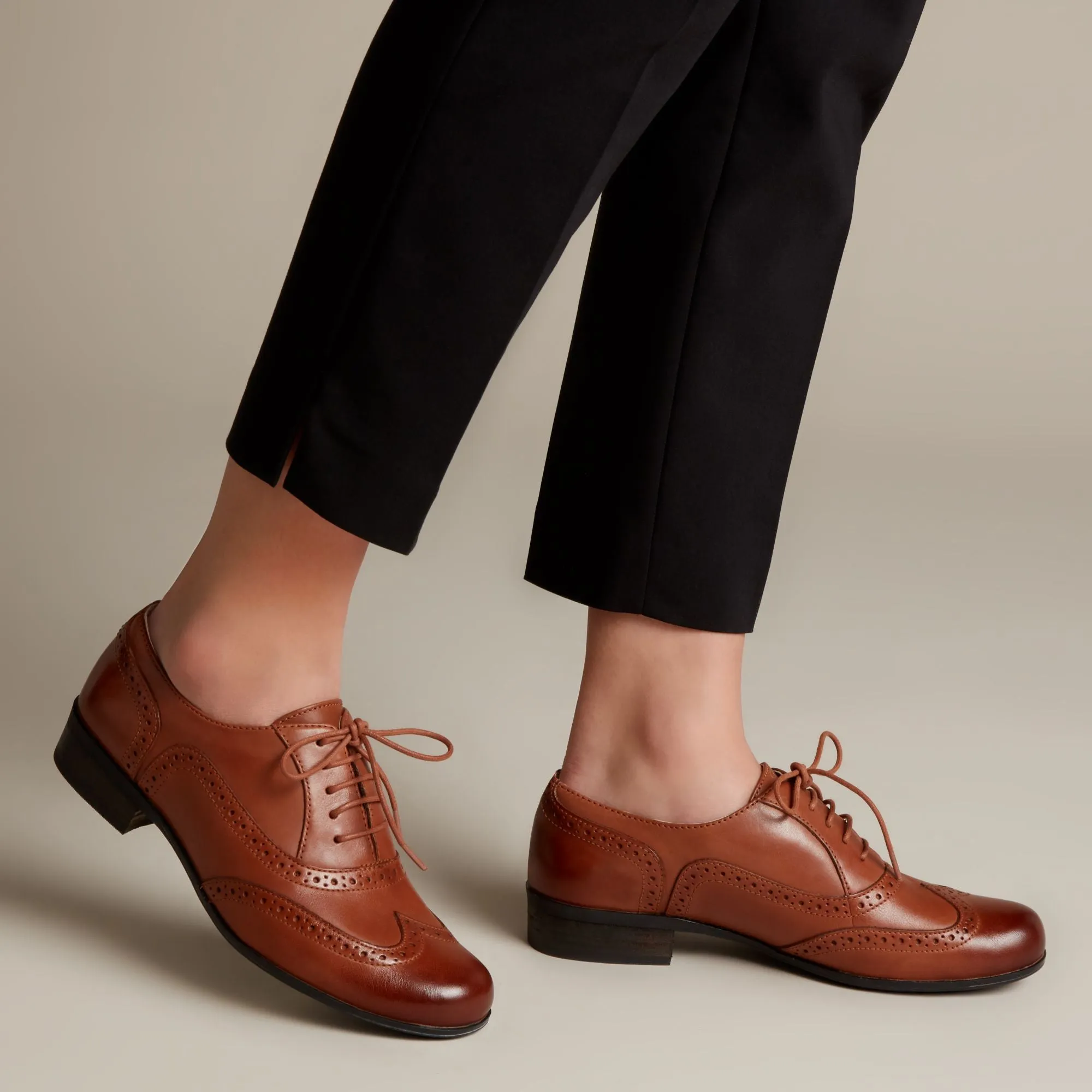 Clarks Hamble Oak Dark Tan Leather