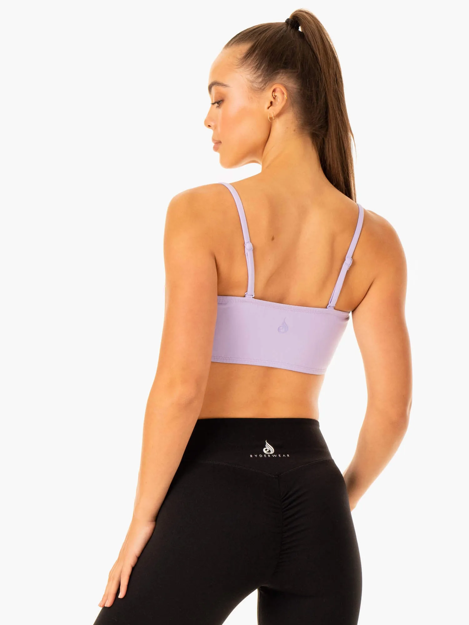 Convertible Bandeau Sports Bra - Lavender