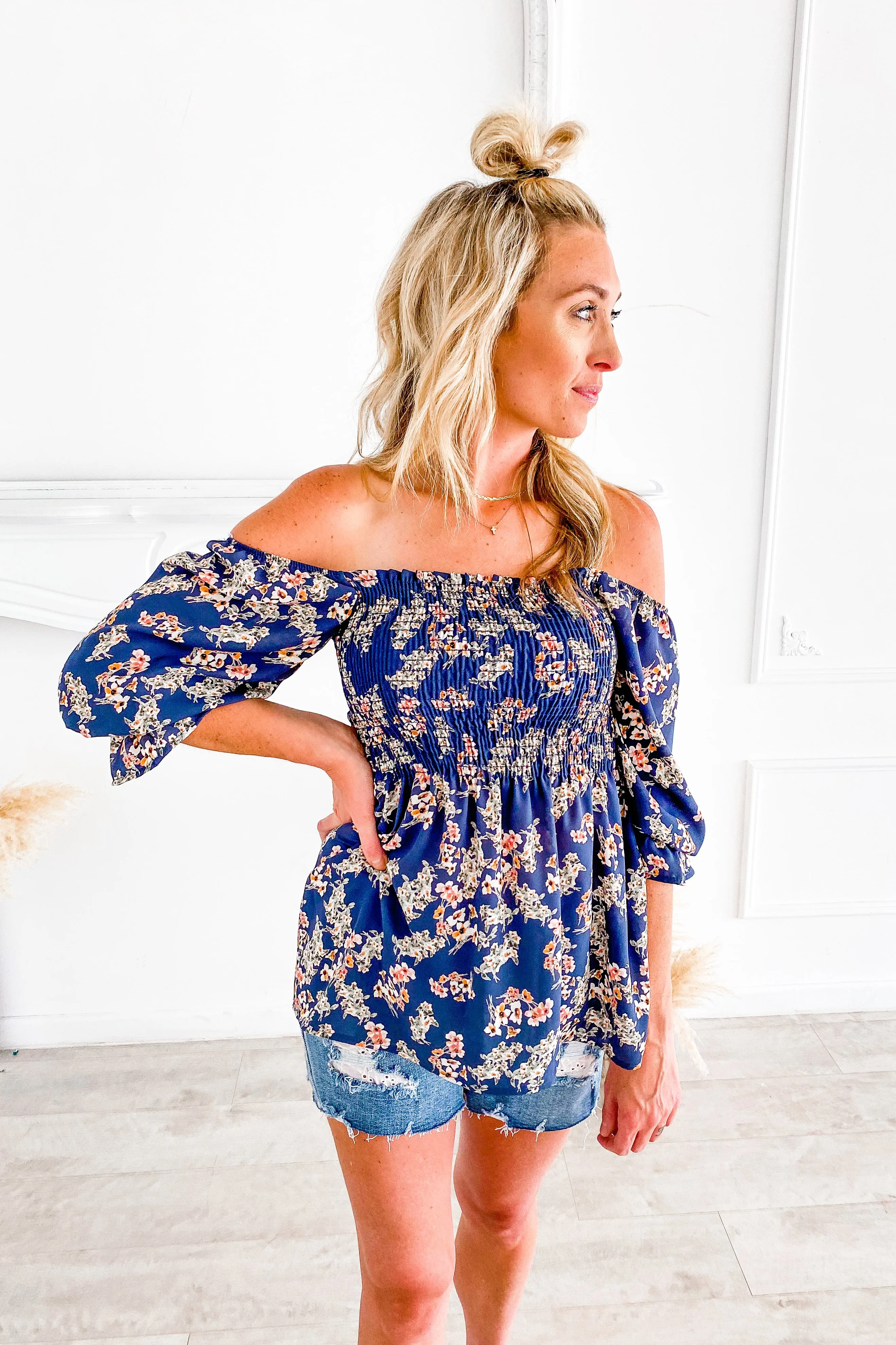 Courtlynn Floral Smocked Top | FINAL SALE