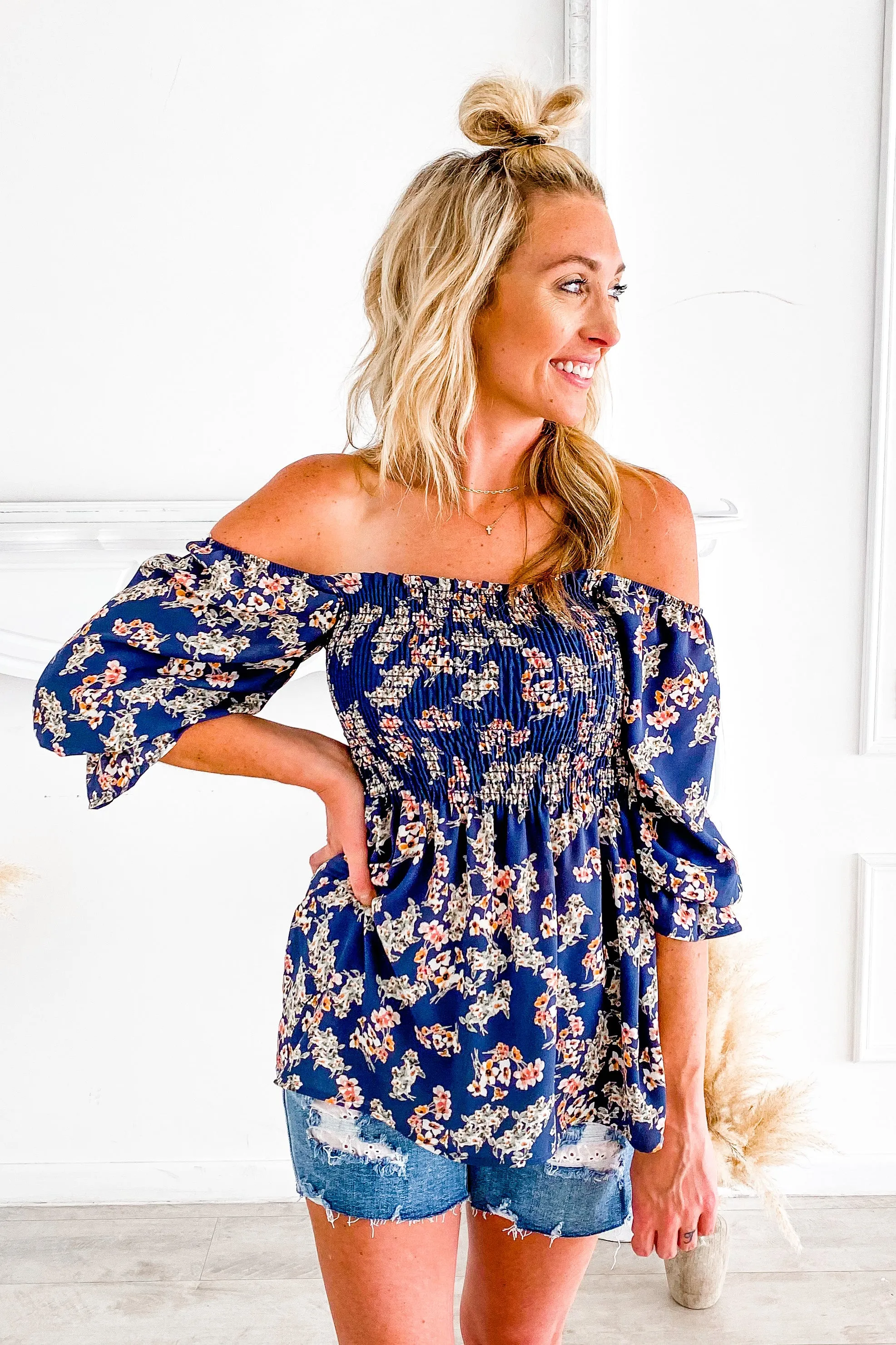 Courtlynn Floral Smocked Top | FINAL SALE