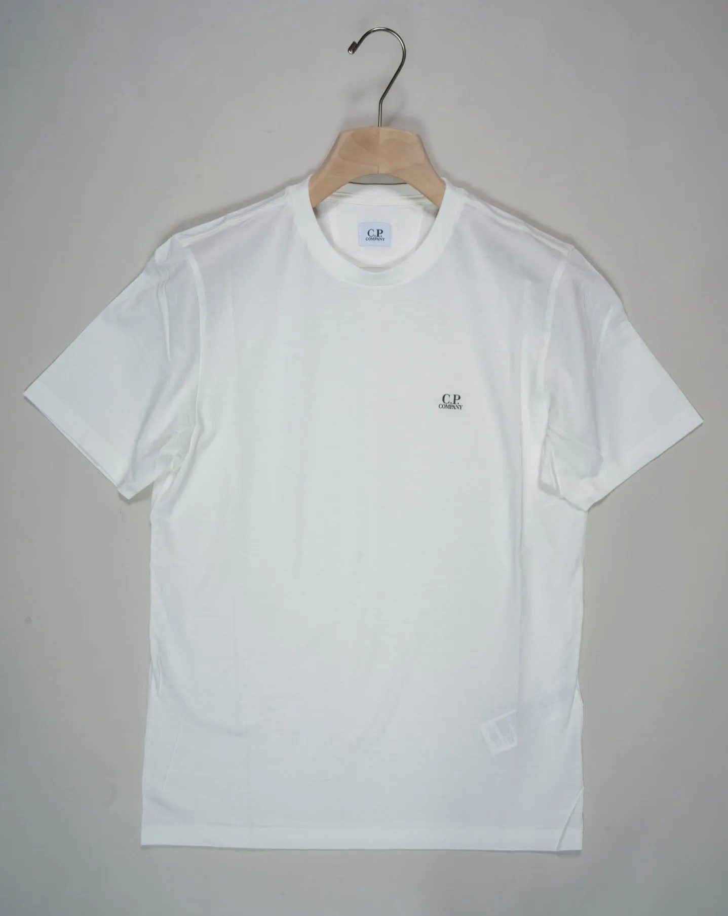 C.P. Company 30/1 Jersey Logo T-Shirt / Gauze White