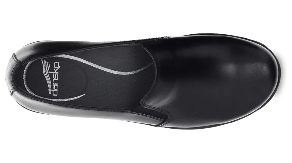 Dansko Nora Black Leather Professional Nurse Shoe