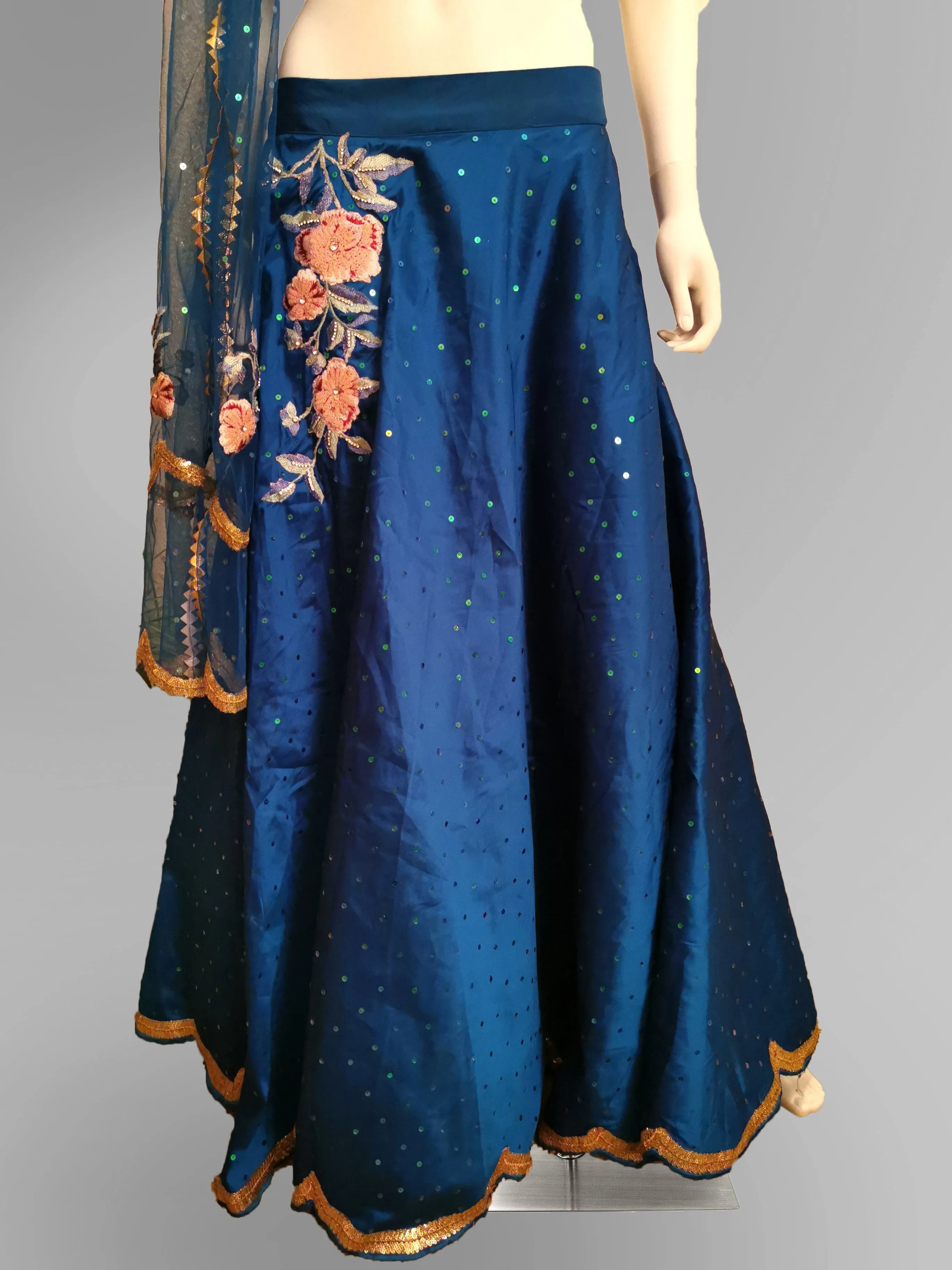 Deep Blue Sea Lehenga