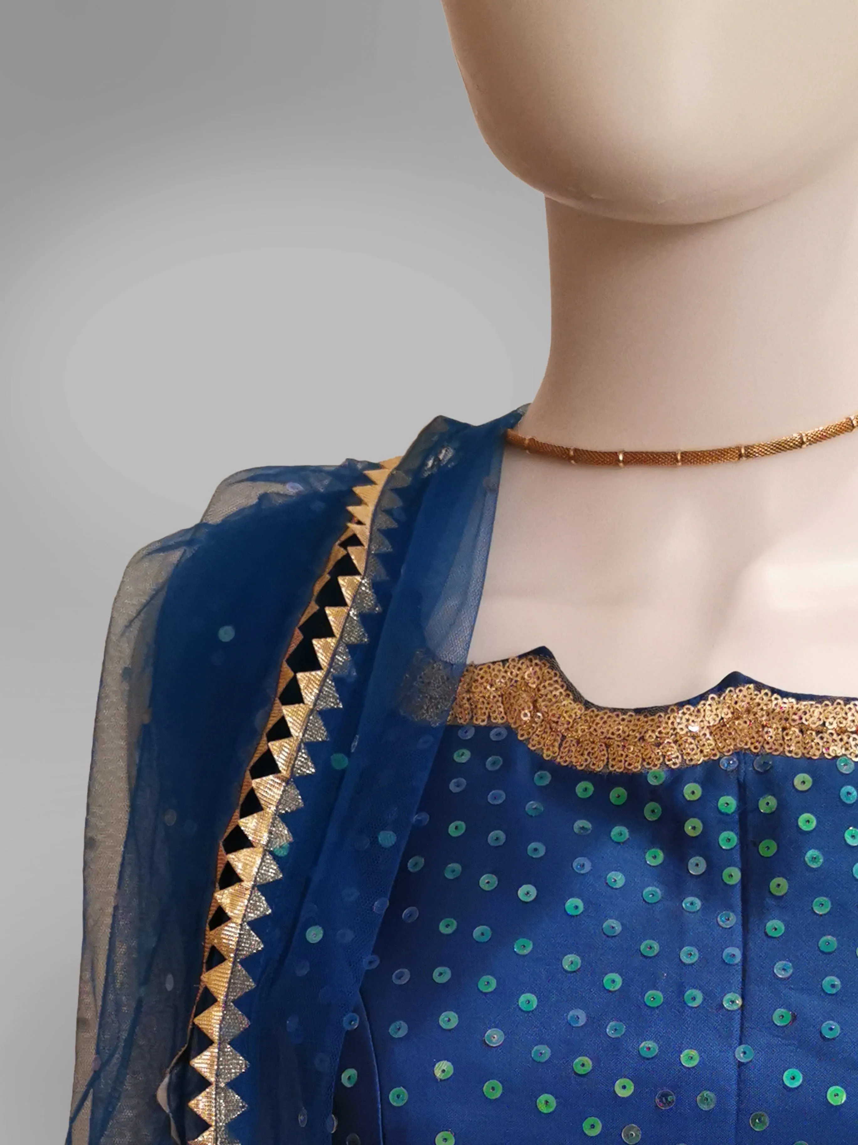 Deep Blue Sea Lehenga