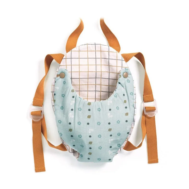 Djeco Baby Doll Carrier - Blue Grey