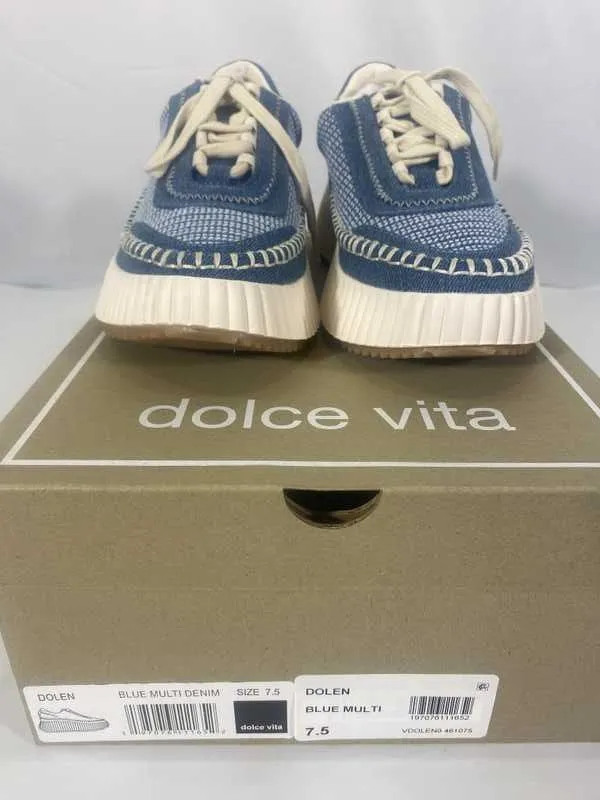 DOLEN SNEAKERS BLUE MULTI DENIM - re:vita