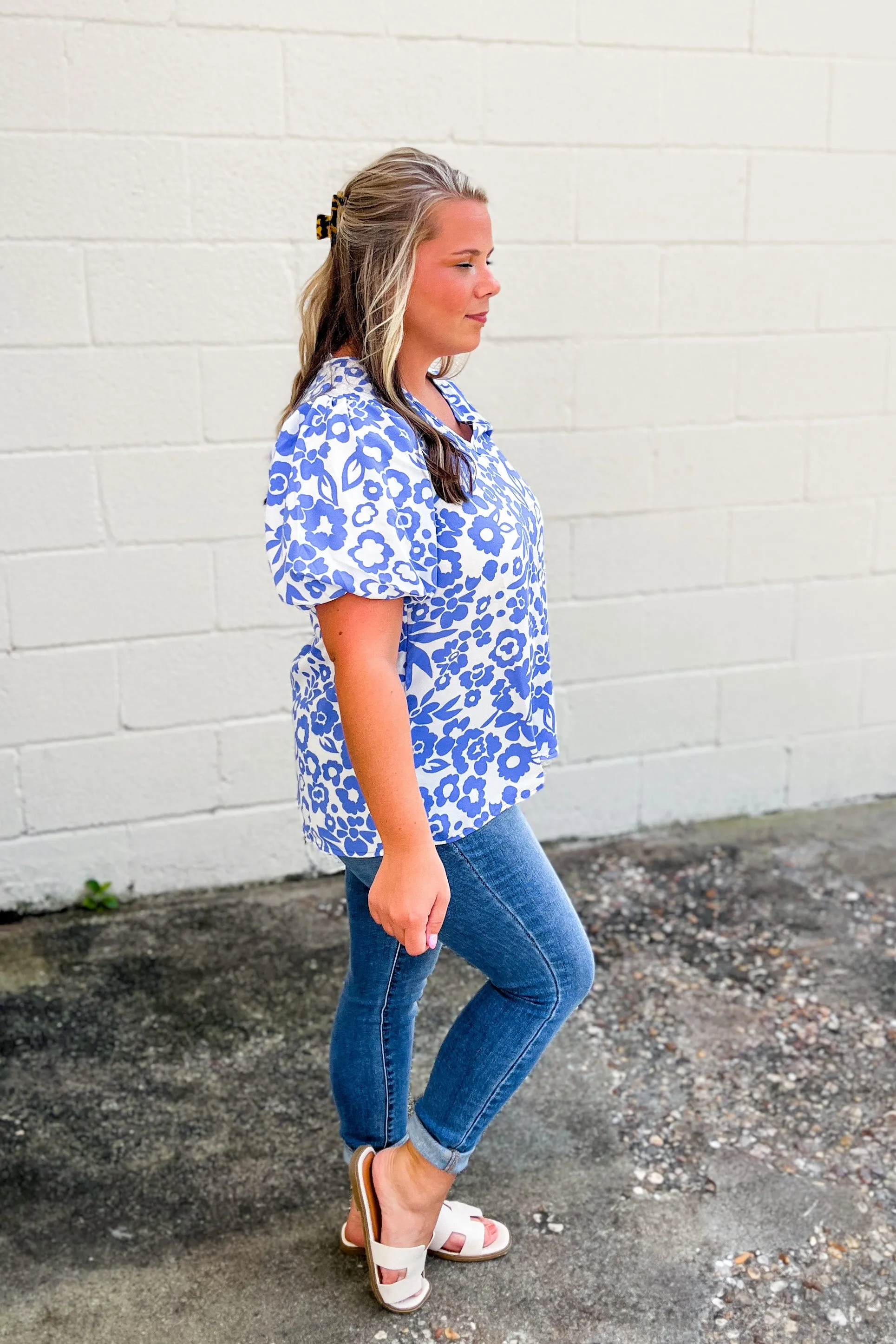 Double Take Floral Top