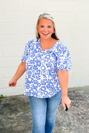 Double Take Floral Top