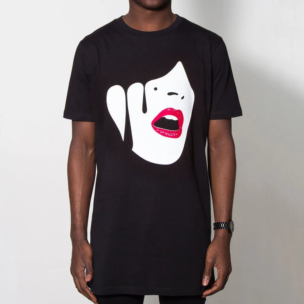 Droplet Face - Longline - Black