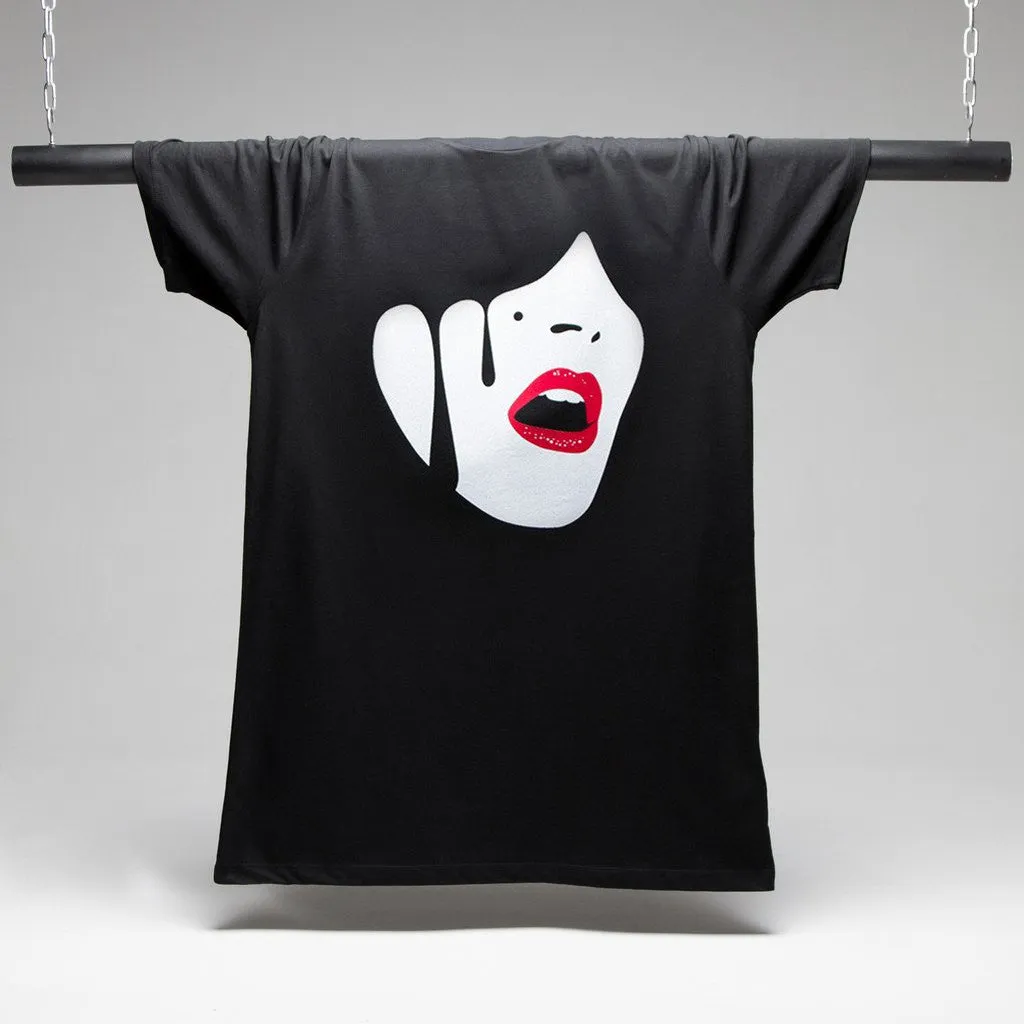 Droplet Face - Longline - Black