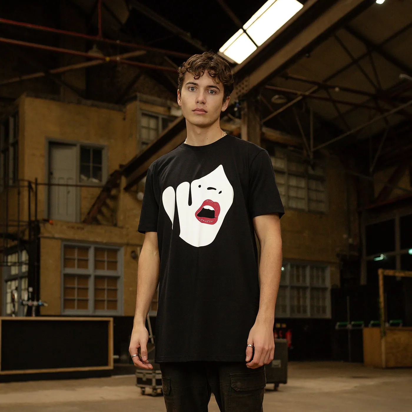 Droplet Face - Longline - Black