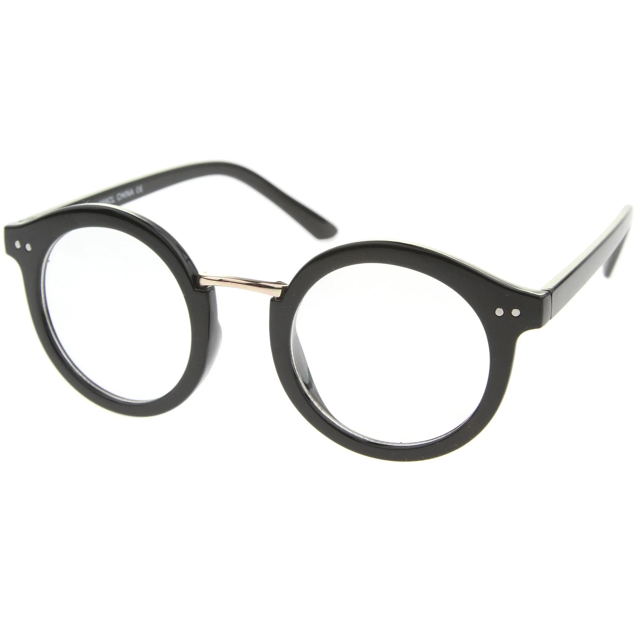 Eclectic Indie Round Clear Lens Retro Glasses