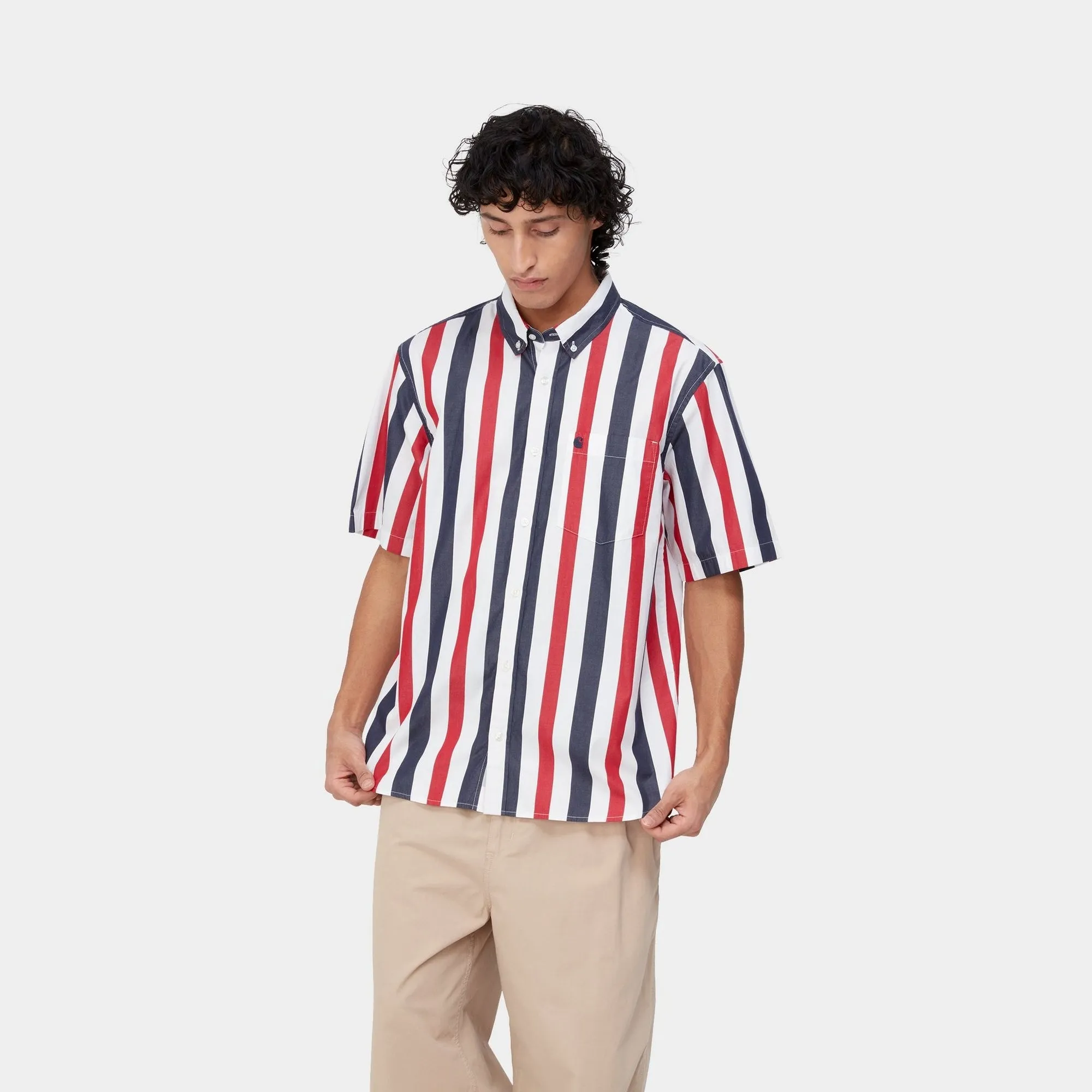 Elcano Stripe Shirt | Arcade / Dark Navy