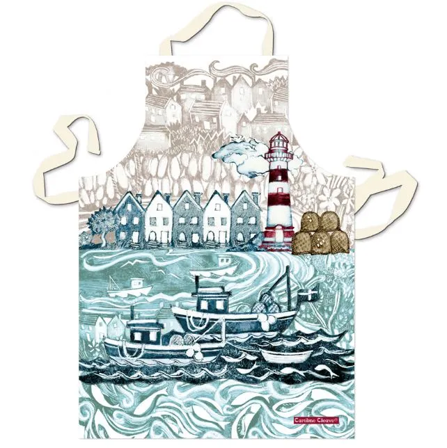 Emma Ball 'Fishing Village' Apron