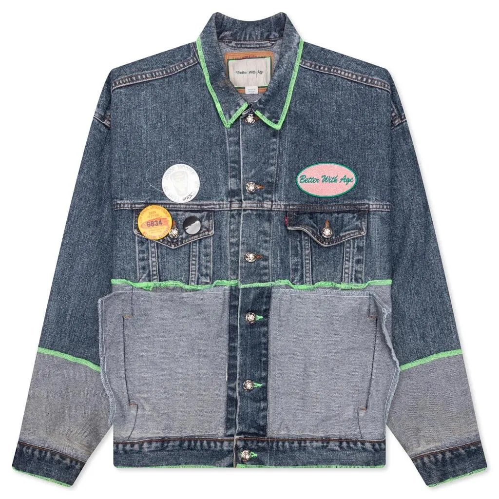 Escapade Reversible Denim Jacket - Blue