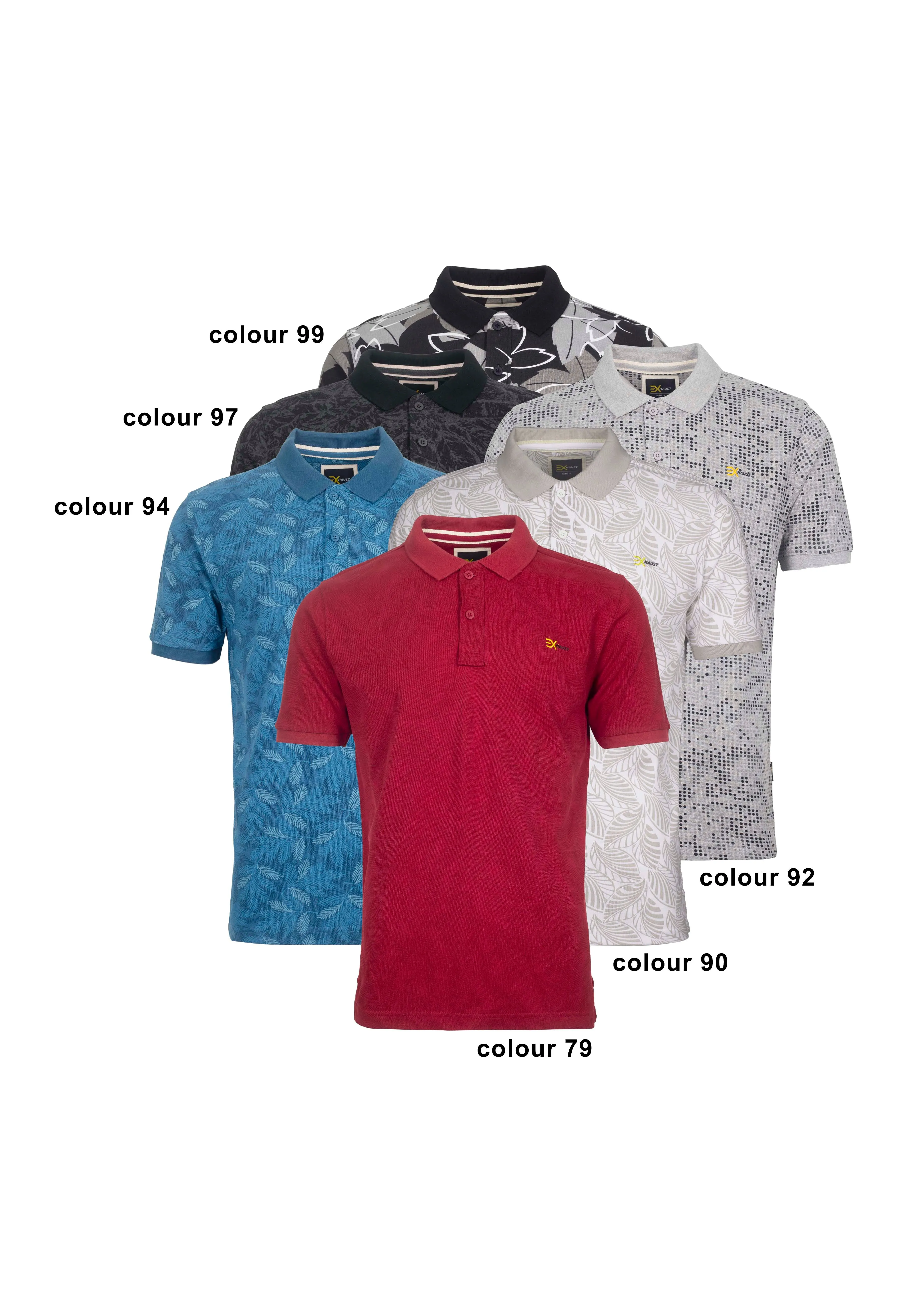 EXHAUST MENS POLO T-SHIRT [2XL-4XL SLIM FIT] 1576