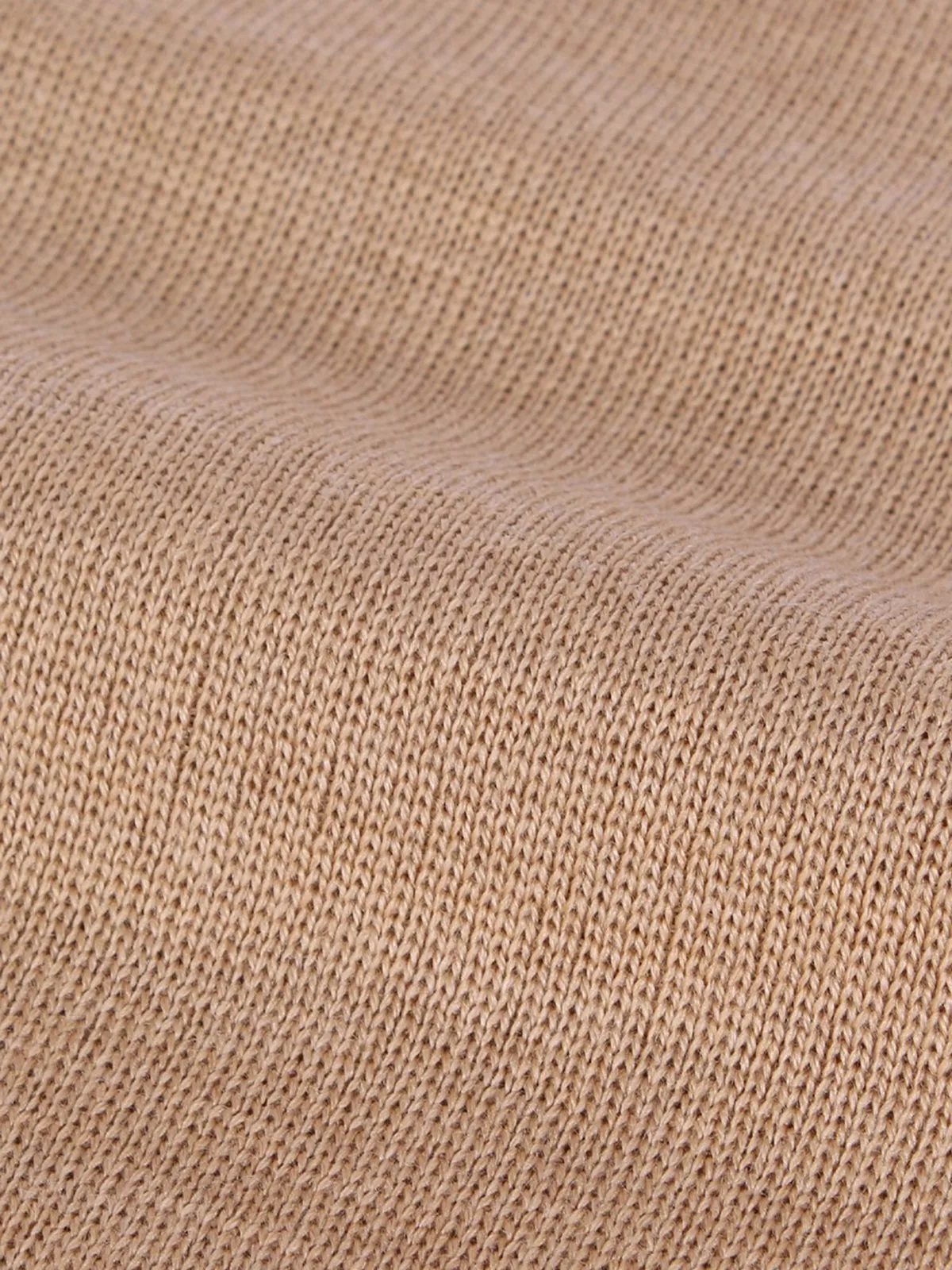 Extrafine Merino Knitted Shirt Beige