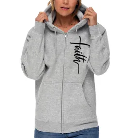 Faith Cross Full Zip Sweatshirt Hoodie