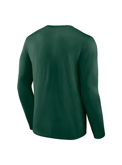 Fanatics Post Up Green Milwaukee Bucks Long Sleeve T-Shirt